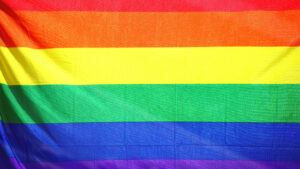 Colores de la bandera de la diversidad sexual.